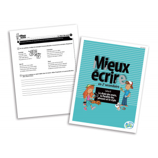 Mieux écrire 2e Secondaire (cahier B) - Secondaire - Éditions Passe-Temps