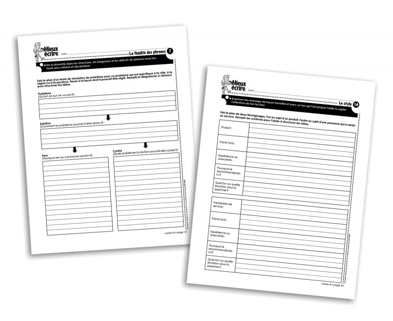 Mieux écrire 2e Secondaire (cahier B) - Secondaire - Éditions Passe-Temps