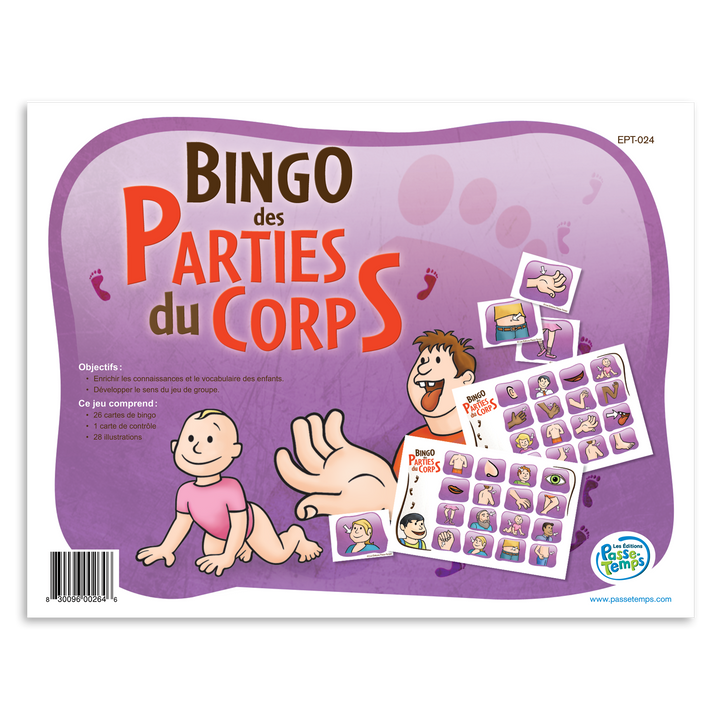 Bingo des parties du corps