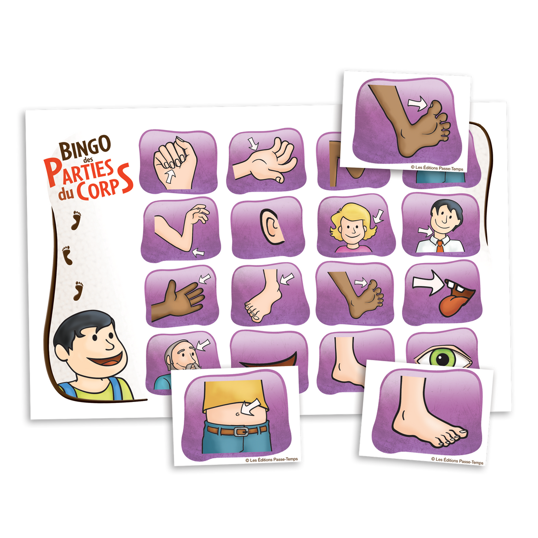 Bingo des parties du corps
