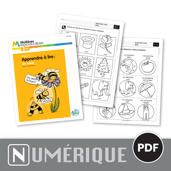 Français 1 - Lire des mots - Version numérique