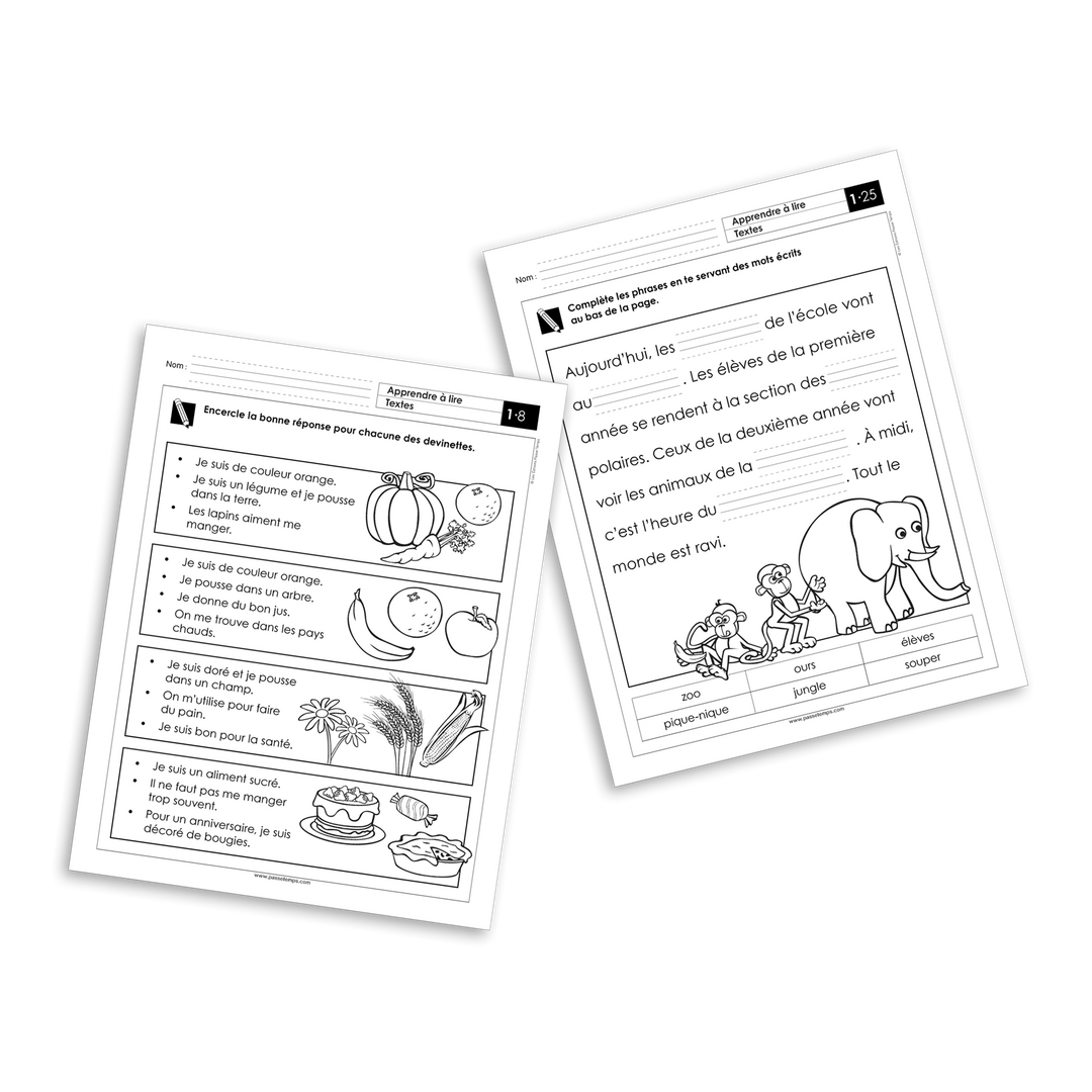 Français 1 - Lire des textes - Version numérique
