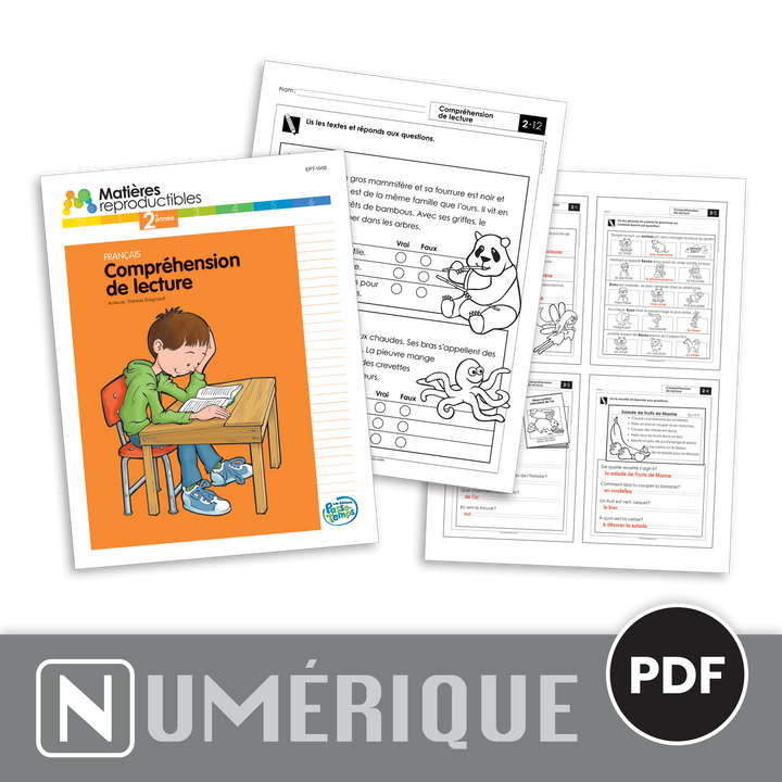 Français 2 - Compréhension de lecture A - Version numérique