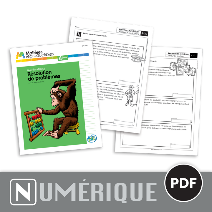 Mathématiques 4 - Résolution de problèmes - Version numérique