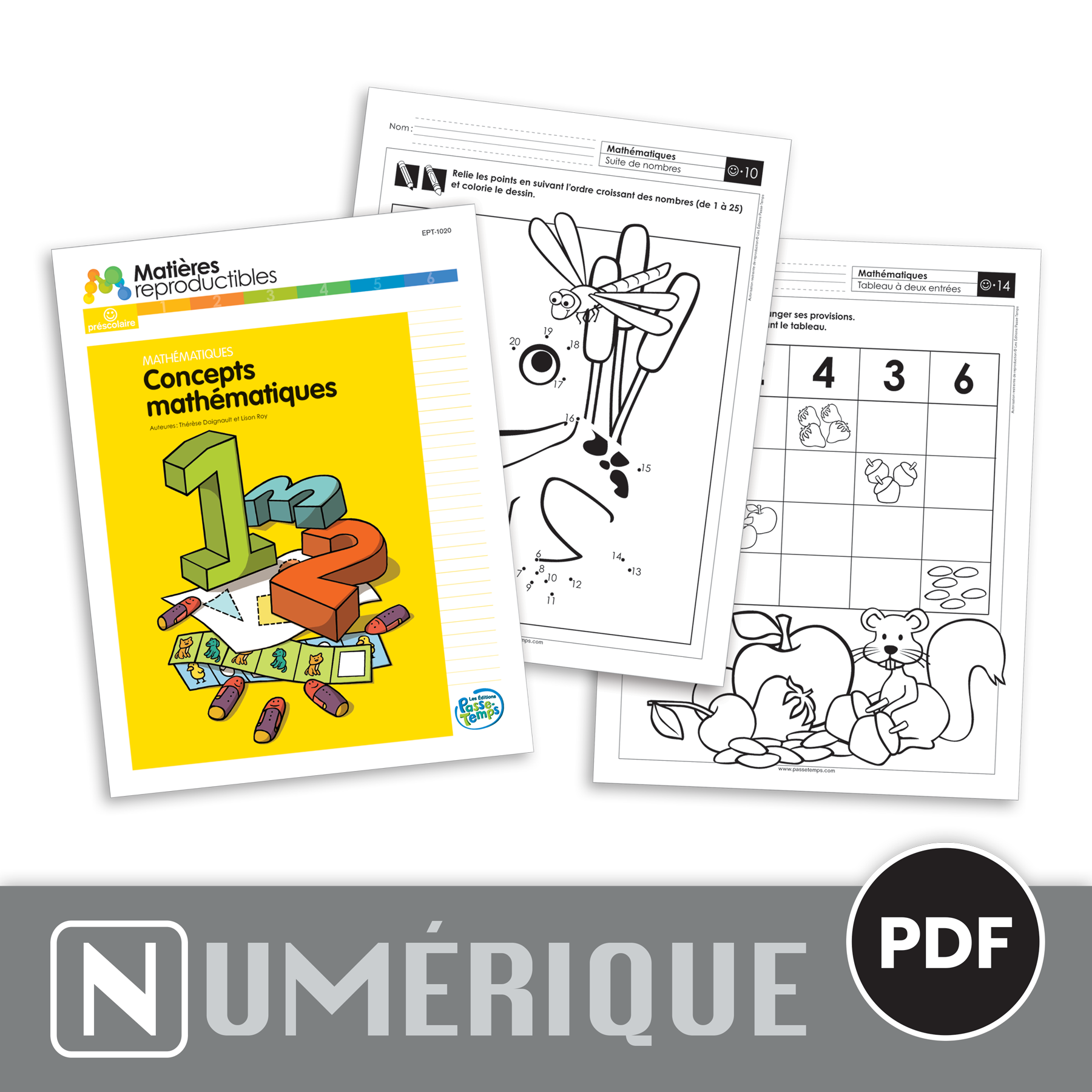 Préscolaire - Mathématiques - Version numérique – Les Éditions Passe-Temps