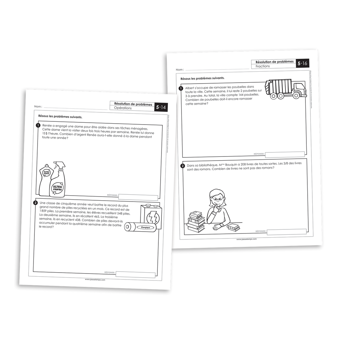 Mathématiques 5 - Résolution de problèmes - Version numérique