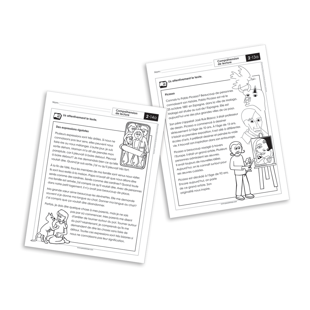 Français 2 - Compréhension de lecture B - Version numérique