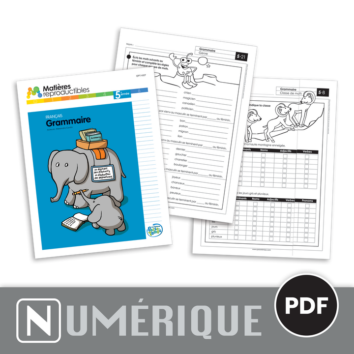 Français 5 - Grammaire - Version numérique