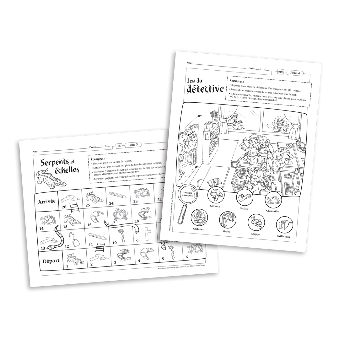 Orthophonie à la maison - Groupes consonantiques /r/ - Version numérique