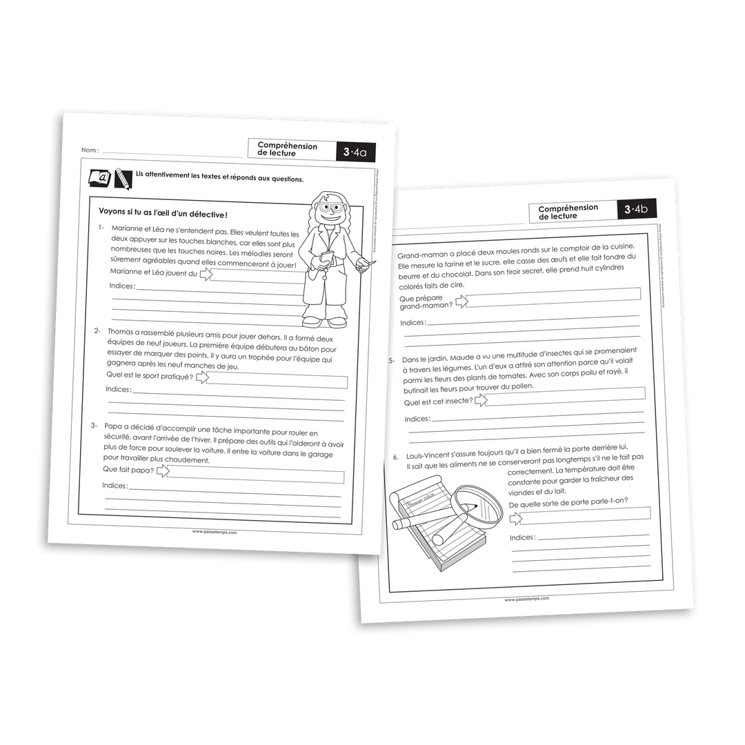 Français 3 - Compréhension de lecture - Version numérique