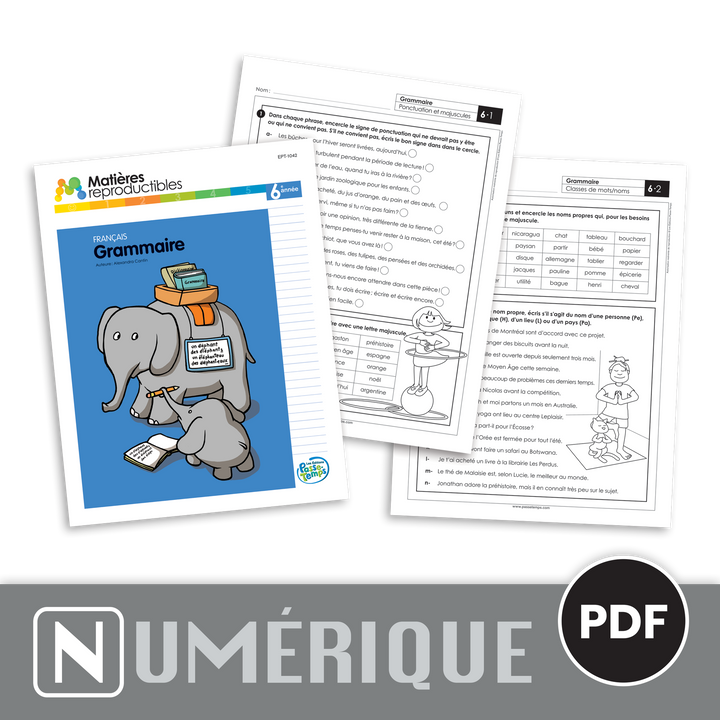 Français 6 - Grammaire - Version numérique
