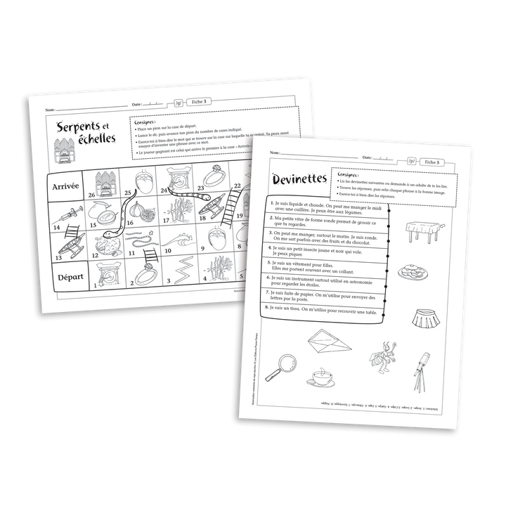 Orthophonie à la maison - Consonnes occlusives - Version numérique
