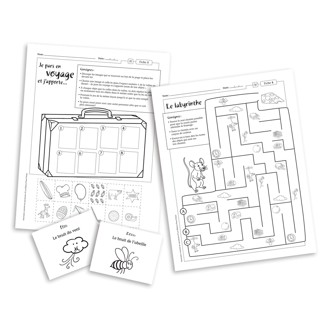 Orthophonie à la maison - Consonnes fricatives - Version numérique