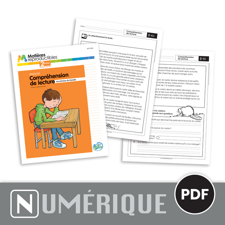Français 2 - Compréhension de lecture C - Version numérique