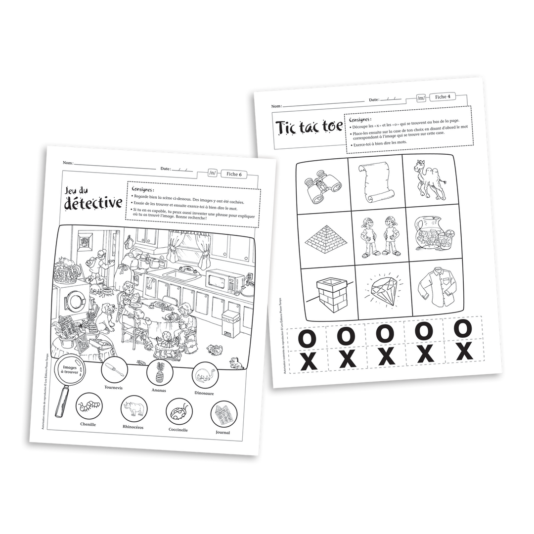 Orthophonie à la maison - Nasales en milieu de mot - Version numérique