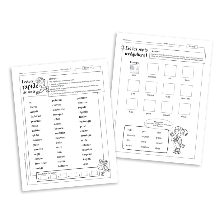 Orthophonie à la maison - Voie d'adressage en lecture - Version numérique