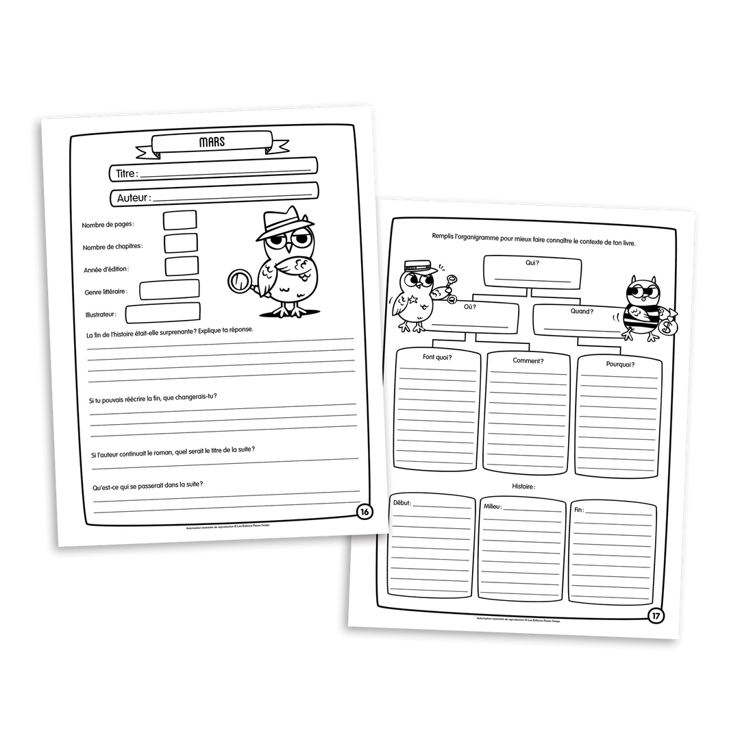 Agenda de lecture - Version numérique