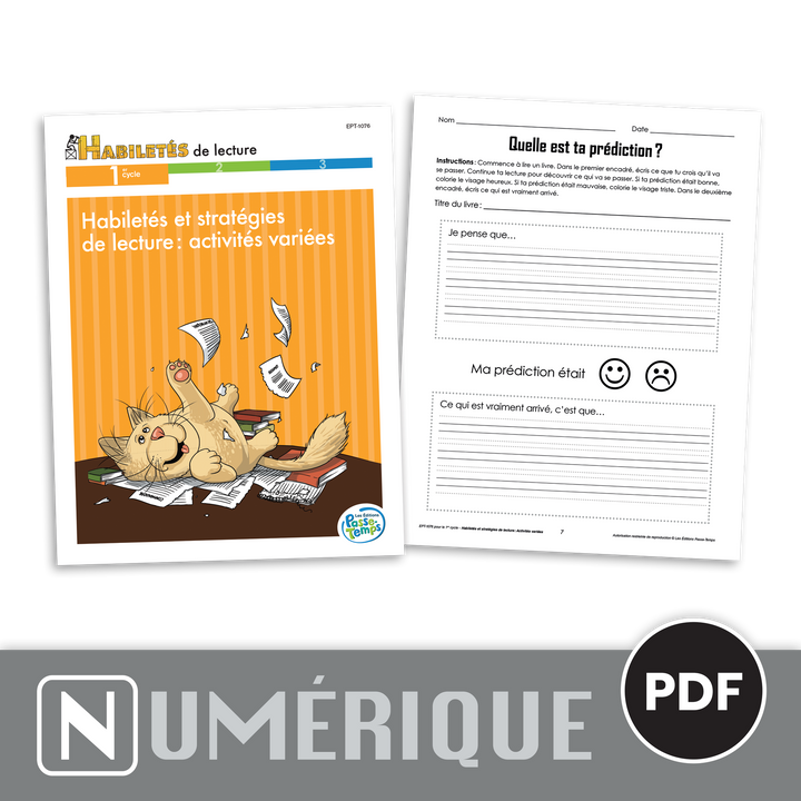Habiletés de lecture variées - 1er cycle - Version numérique
