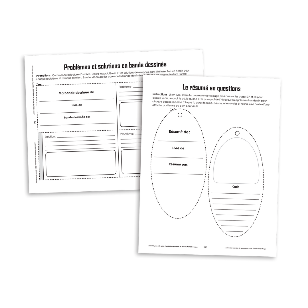 Habiletés de lecture variées - 3e cycle - Version numérique