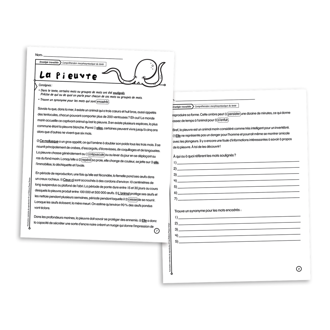 Comprendre des textes informatifs - 2e cycle - Version numérique