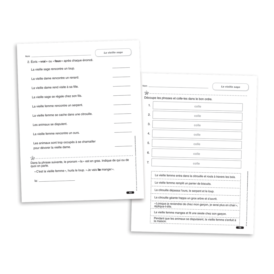 Lire et comprendre avec des textes gradués - 3e année - Cahier 1 - Version numérique