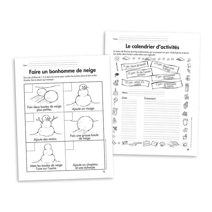 Habiletés de lecture - 1er cycle - Ordonner - Version numérique