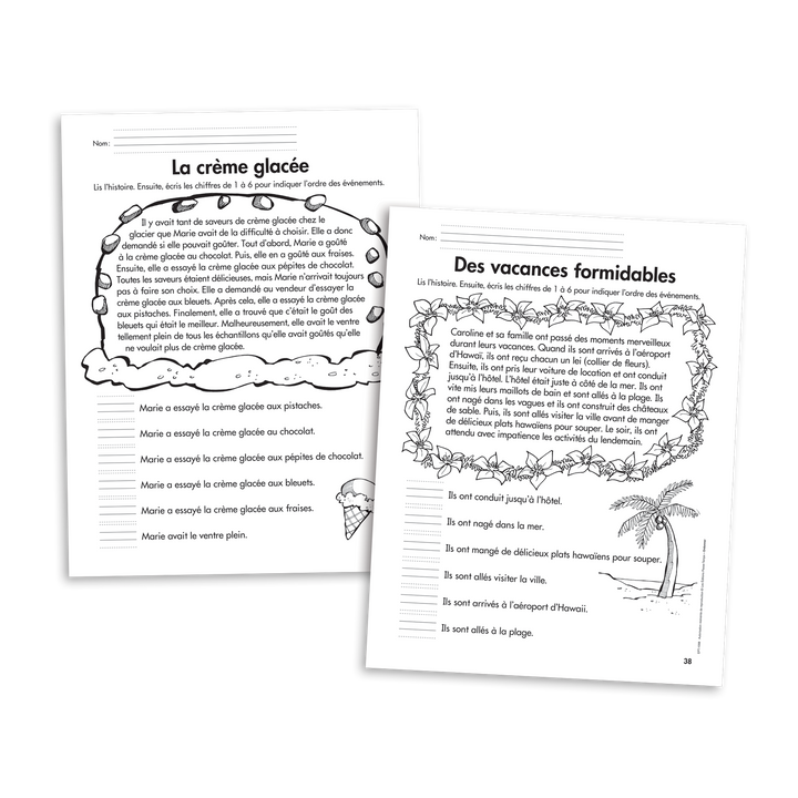 Habiletés de lecture - 1er cycle - Ordonner - Version numérique