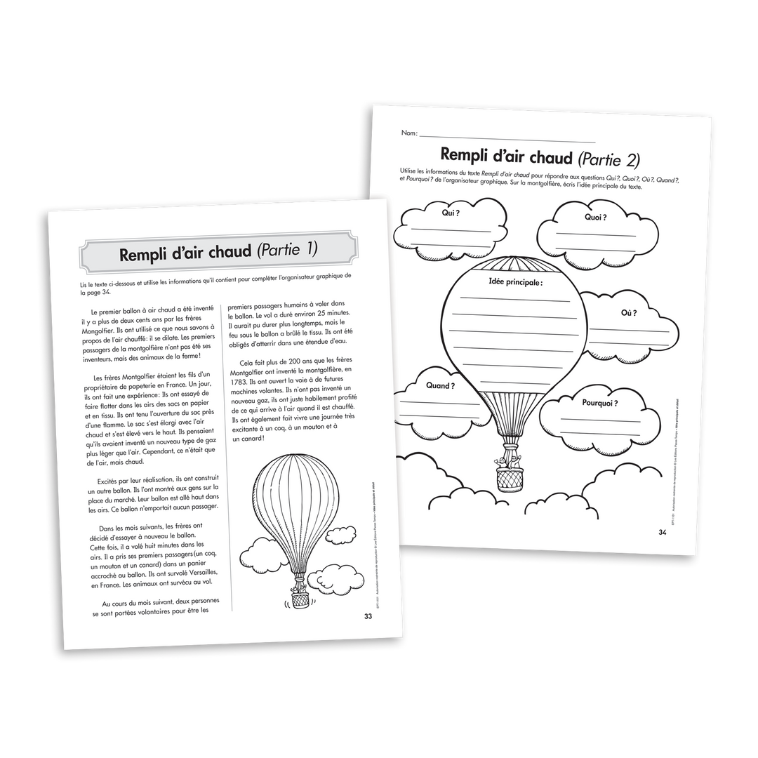 Habiletés de lecture - 2e cycle - Idée principale et détails - Version numérique