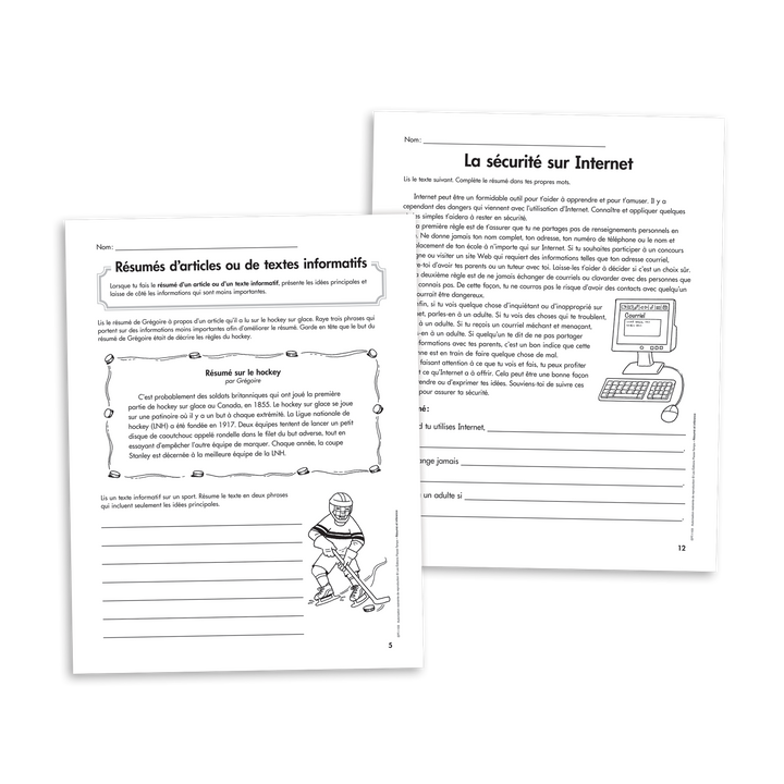 Habiletés de lecture - 2e cycle - Résumé et inférence - Version numérique