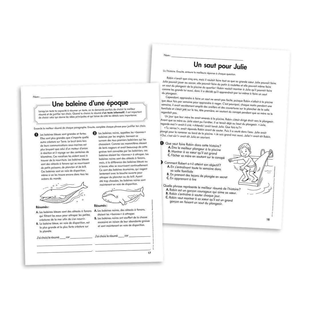 Habiletés de lecture - 2e cycle - Résumé et inférence - Version numérique