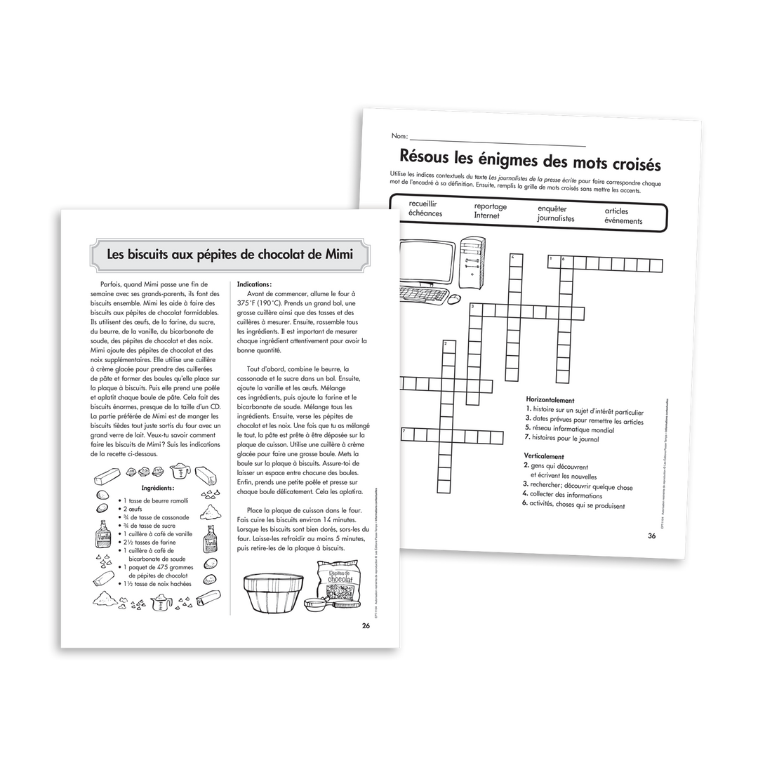 Habiletés de lecture - 2e cycle - Informations contextuelles - Version numérique