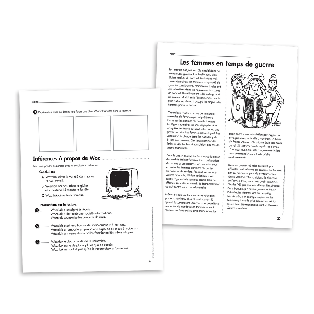 Habiletés de lecture - 3e cycle - Résumé et inférence - Version numérique