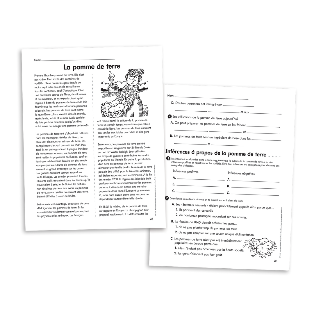 Habiletés de lecture - 3e cycle - Résumé et inférence - Version numérique