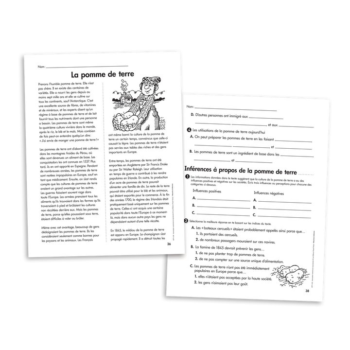 Habiletés de lecture - 3e cycle - Résumé et inférence - Version numérique