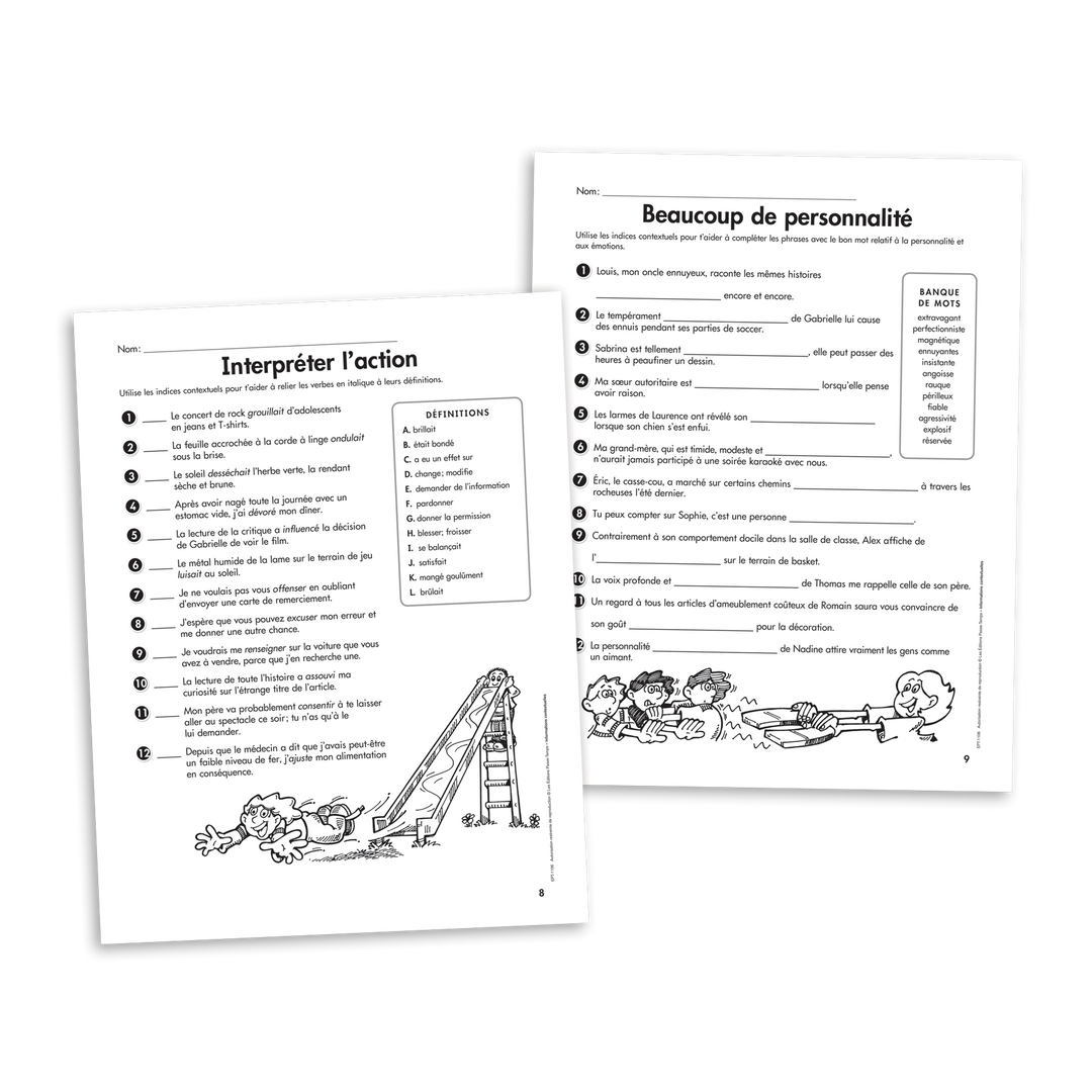 Habiletés de lecture - 3e cycle - Informations contextuelles - Version numérique
