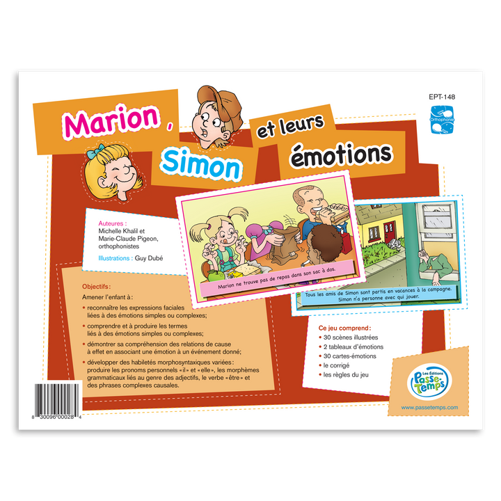 Marion, Simon et leurs émotions