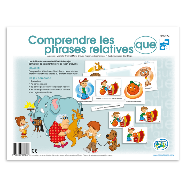 Comprendre les phrases relatives Que
