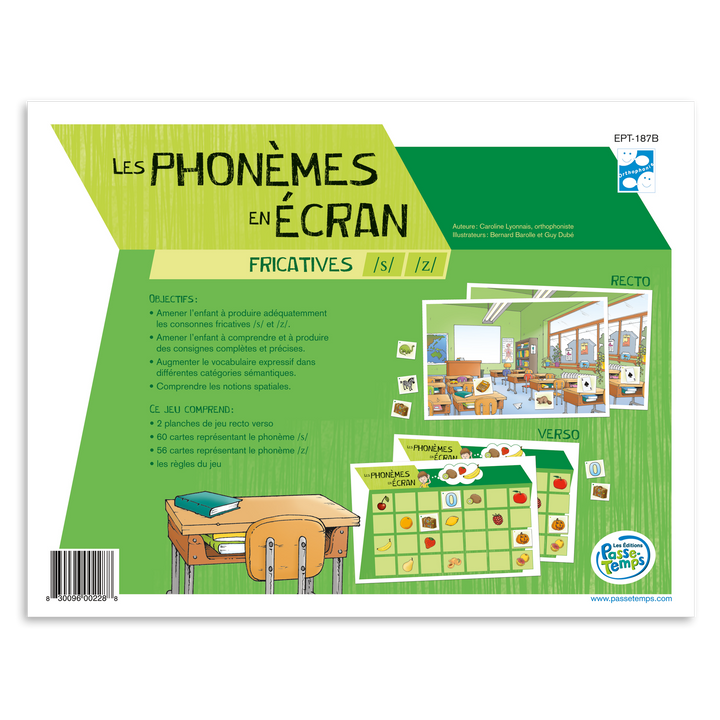 Les phonèmes en écran - S/Z
