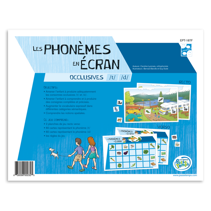 Les phonèmes en écran - T/D
