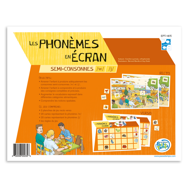 Les phonèmes en écran - W/Y