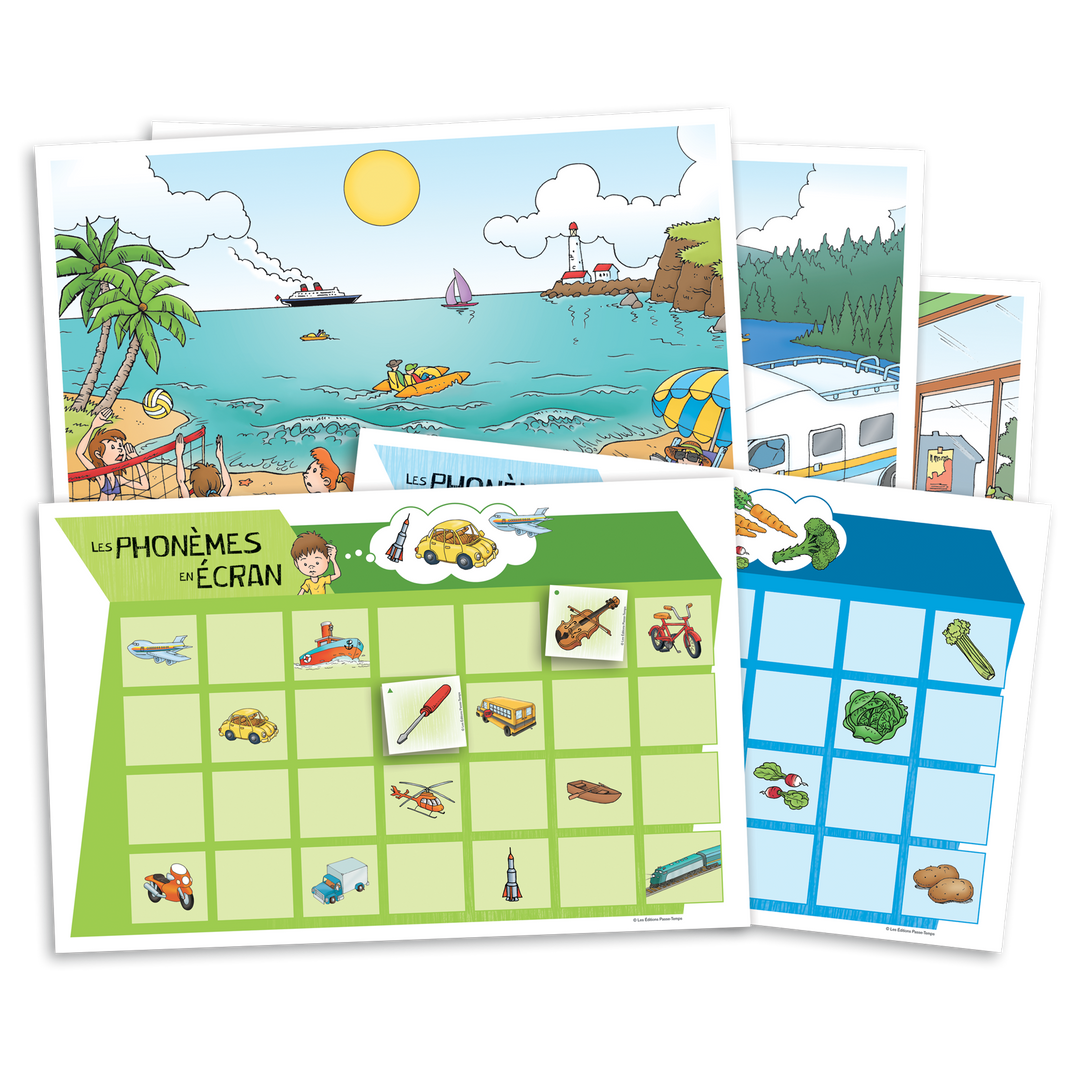 Les phonèmes en écran - Ensemble complet