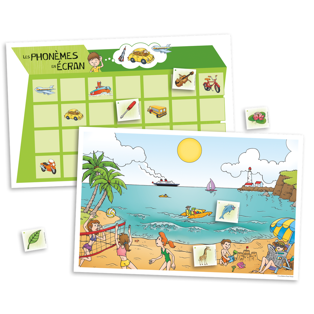 Les phonèmes en écran - Ensemble complet