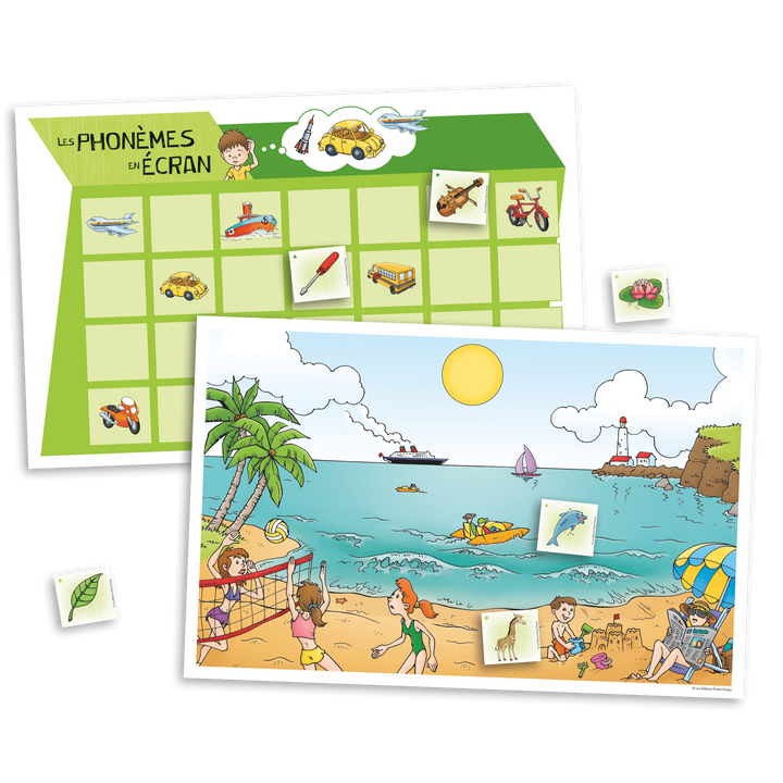 Les phonèmes en écran - Ensemble complet