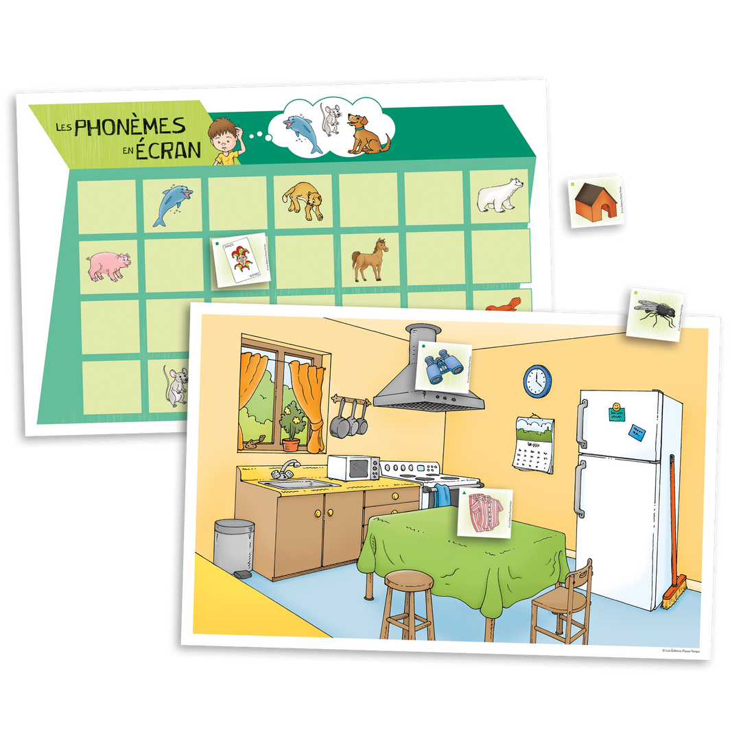 Les phonèmes en écran - Ensemble complet