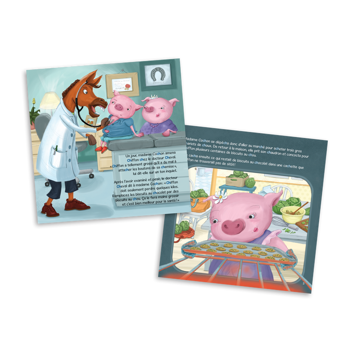 Chiffon, le petit cochon glouton