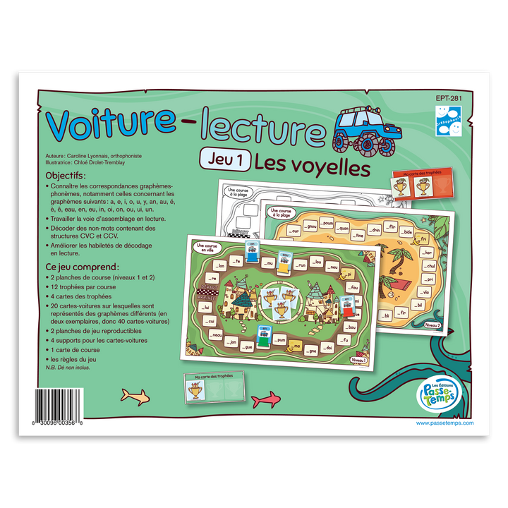 Voiture-lecture - Les voyelles