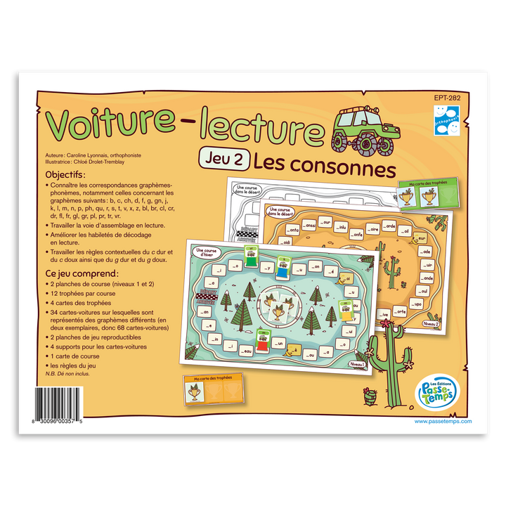 Voiture-lecture - Les consonnes