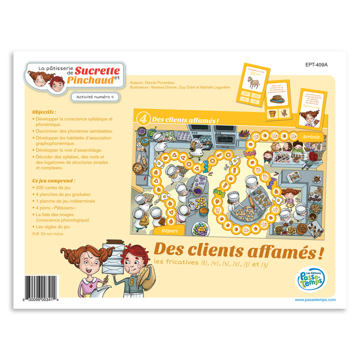 Des clients affamés! (phonèmes f/v/s/z/ch/j)