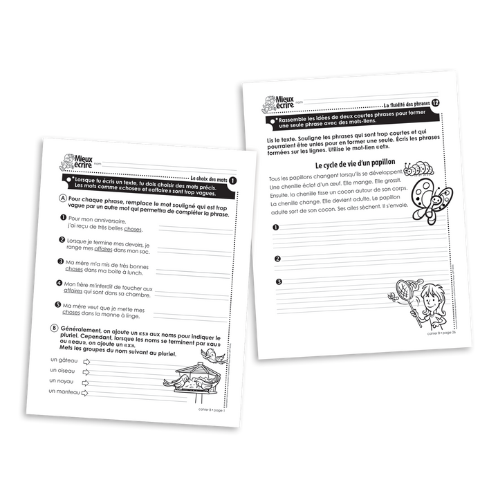 Mieux écrire - 2e année - Cahier B - Version numérique