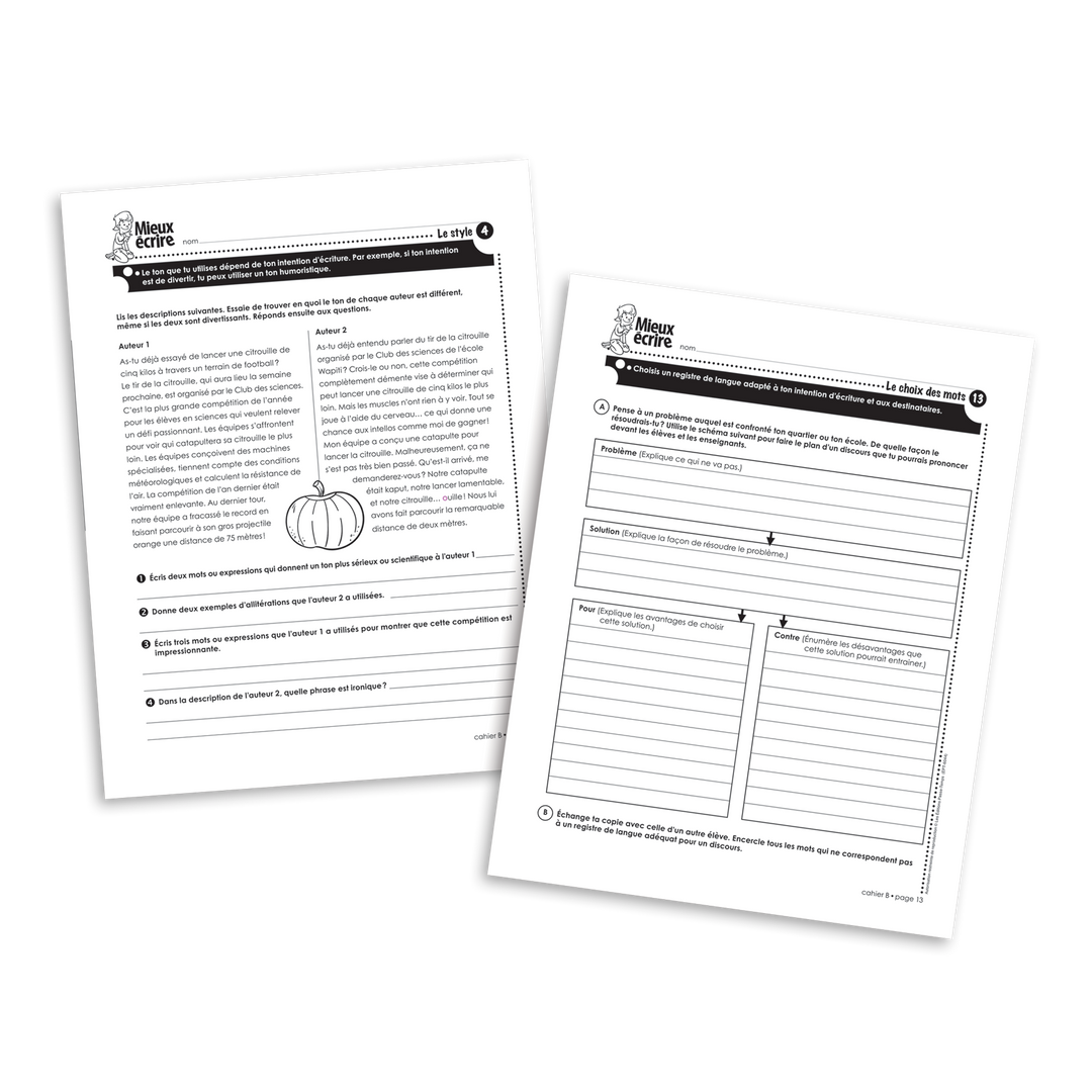 Mieux écrire - 6e année - Cahier B - Version numérique